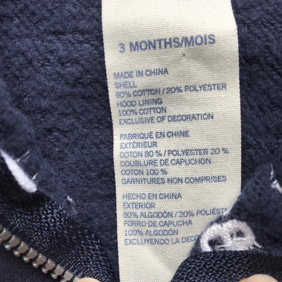 Oshkosh B’gosh Baby Zippered Sweatshirt/Hoodie - Picture 5 of 8